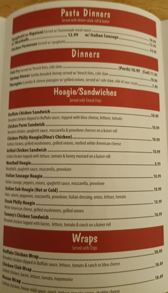 Dina's Pizza & Pub Menu - Image 6